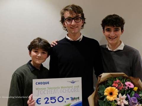 Jochem Schoorl winnaar Waterlandse Talentprijs