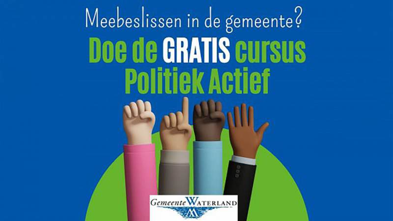 Nieuwe cursus Politiek Actief in Waterland