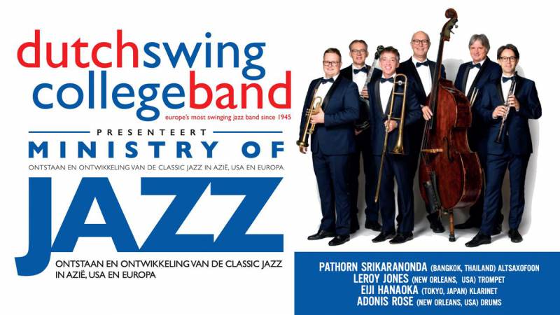 Dutch Swing College Band op 26 maart in het Mirror Paviljoen
