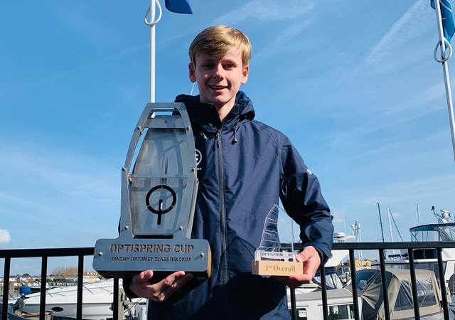 Niels Brandt wint '31e International Optispring Regatta' in Zeeland