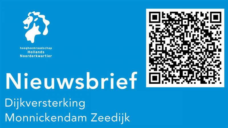Schrijf je in voor de nieuwsbrief over dijkversterkingsproject Monnickendam Zeedijk