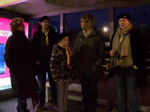 Scoutinggroep Waterland haalt Vredeslicht op in Utrecht