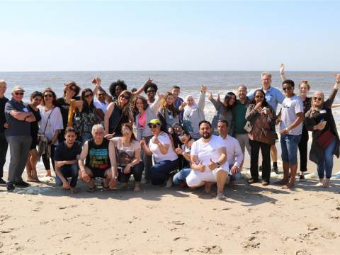 Leden Rotary Monnickendam op stap met vluchtelingen uit de gemeente Waterland