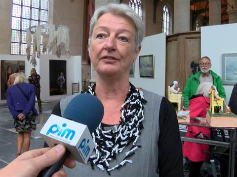 Expositie van De Waterlandse Kunstkring in de Grote Kerk officieel geopend