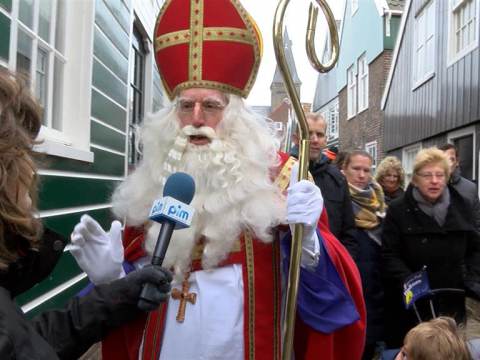 Sinterklaas is ook weer op Marken aangekomen