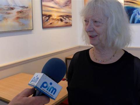 Expositie van Ankie Blommesteijn in dorpshuis Ilpendam geopend