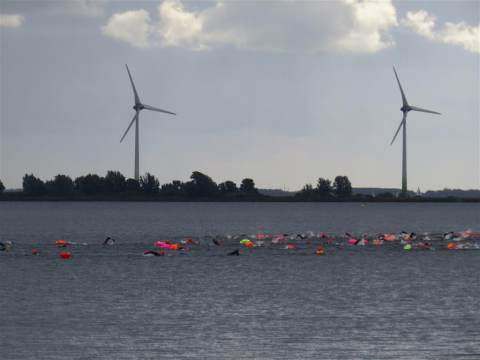 Zwemmeland met 154 deelnemers grote happening op het Hemmeland