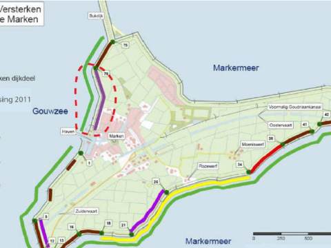 D66: 'Extra geld inzetten voor aantrekkelijke dijken rond Marken'
