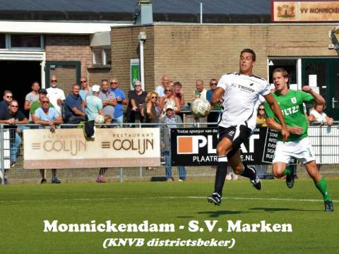 Gelijkspel in Gouwzeederby tussen Monnickendam en S.V. Marken