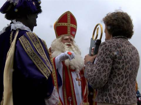 Sinterklaas ook op Marken aangekomen