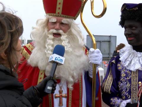 Sinterklaas ook op Marken aangekomen