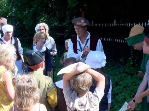 Honderden kinderen liepen de ontdekkingstocht tijdens Slag op de Zuiderzee
