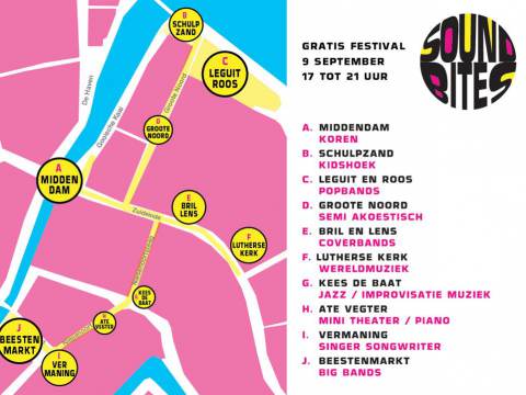 Soundbites Festival Monnickendam biedt voor de 4e keer podia aan muziektalenten van eigen Zuiderzeebodem